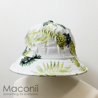 Bucket Hats - Pineapples White