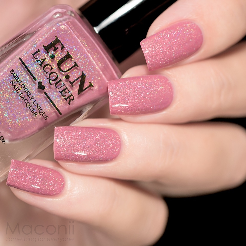 F.U.N Lacquer x Sveta Sanders Holographic Nail Polish 12ml Red Pink