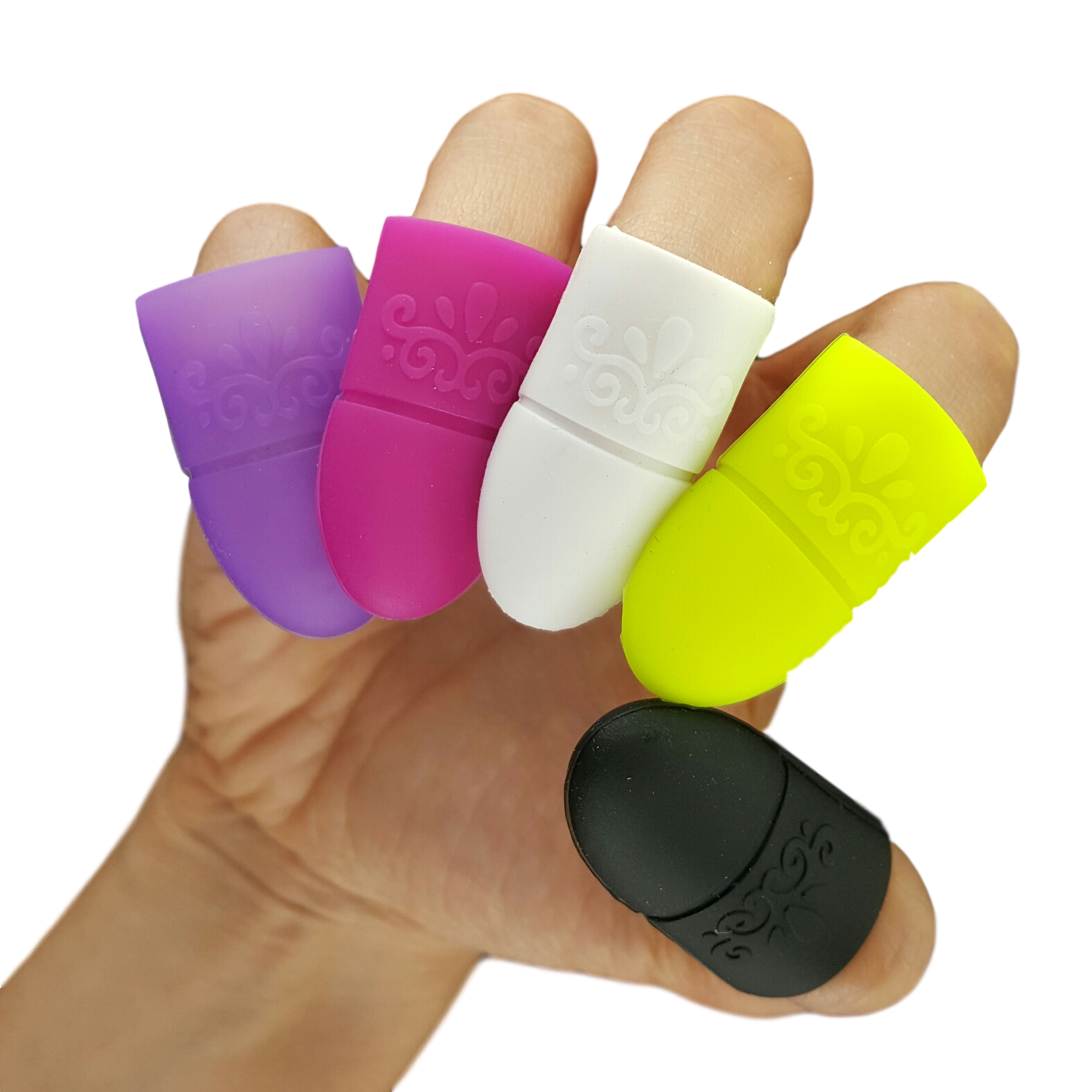 Mitty Polish Off Soakies Rubber Silicone Finger Nail Polish Gel