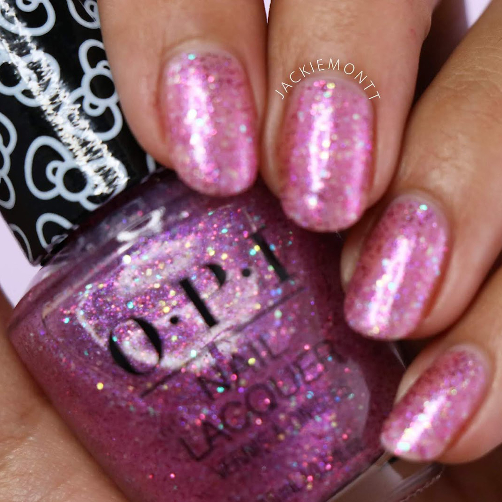 OPI Hello Kitty Holiday Nail Polish Glitter Creme Shimmer Red Pink