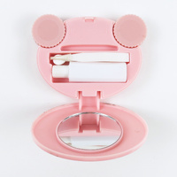 Contact Lens Travel Case - Pink Bear