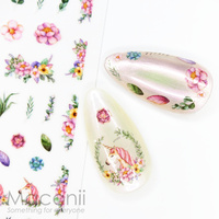 Nail Stickers F456 Watercolour Unicorns