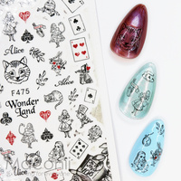 Nail Stickers F475 Wonderland