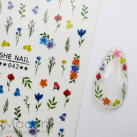 Nail Stickers 042 Bright Flowers