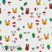 Nail Stickers - WG146 Cute Christmas