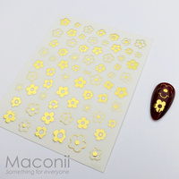Nail Stickers 698 Metallic Daisies