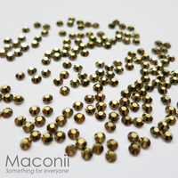 Nail Art Rhinestone Pack - Mine Gold