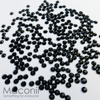 Nail Art Rhinestone Pack - Jet (Black)