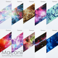 Nail Art Foil Set #10 - Galaxy & Marbles