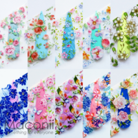 Nail Art Foil Set #11 - Mixed Floral