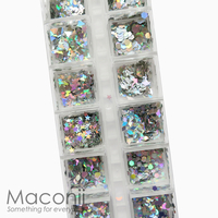 Nail Art Glitter Set #06 - Holo Basic Shapes