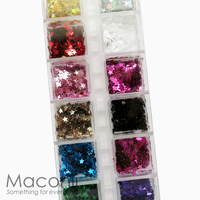 Nail Art Glitter Set #09 - Solid Stars