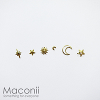 Nail Art Metallic Set #03 - Gold Sky