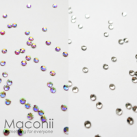 Nail Art Rhinestone Set #07 - Clear and AB Gold Back