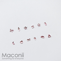 Nail Art Rhinestone Set #15 - Pink Shapes