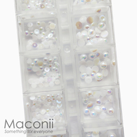 Nail Art Rhinestone Set #16 - AB Pearls