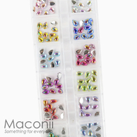 Nail Art Rhinestone Set #22 - Iridescent Drops