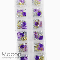 Nail Art Rhinestone Set #29 - Amethyst Jewels
