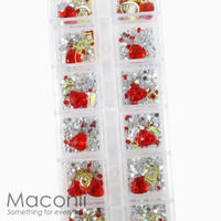 Nail Art Rhinestone Set #30 - Ruby Jewels