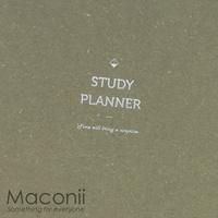 6-Month Study Planner Textured Taupe