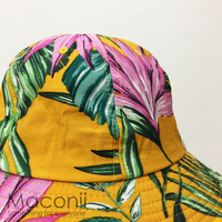 Bucket Hats - Flora Apricot Orange