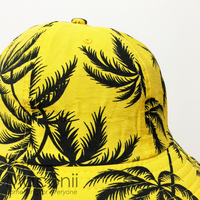 Bucket Hats - Palm Trees Yellow