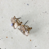 Stud Earrings - Pearlescent Butterfly 