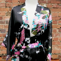 Kimono - Peacock Black - Large (L)