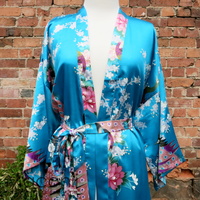 Kimono - Peacock Light Blue (Sizes S - XXXL)