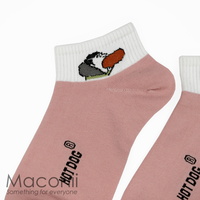 Socks - Hot Dog Pink