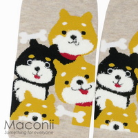 Socks - Shiba Inu Beige