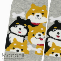 Socks - Shiba Inu Light Grey