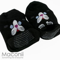 Socks - Curious Cat Black