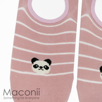 Socks - Pink Panda Emoji
