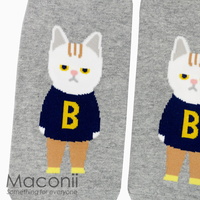 Socks - Dressed Cat Grey