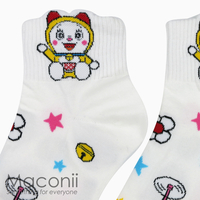 Socks - Ankle Dorami White