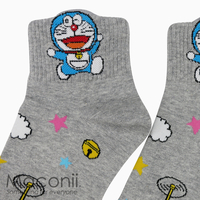 Socks - Ankle Doraemon Grey