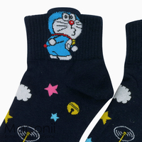 Socks - Ankle Doraemon Dark Blue