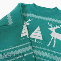 Christmas Jumper - Simple Reindeers Green