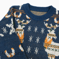 Christmas Jumper - Classic Reindeers Blue