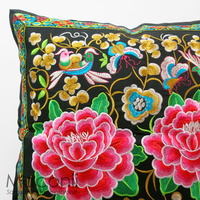 Embroidered Cushion Cover - Coupled #008