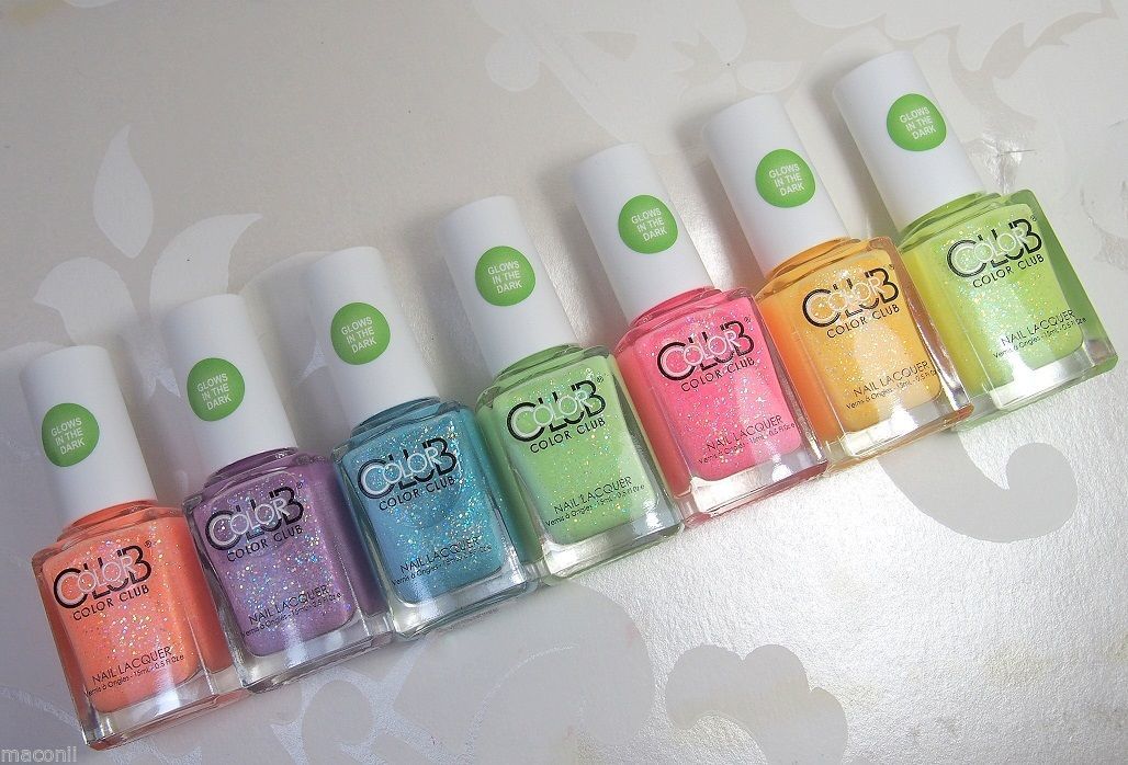 Color Club Poptastic Pastel Neon Nail Polish Assorted Colors - wide 1