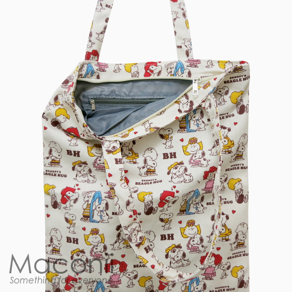 Snoopy Beagle Hug Tote Bag Snoopy Beagle Hug Tote Bag