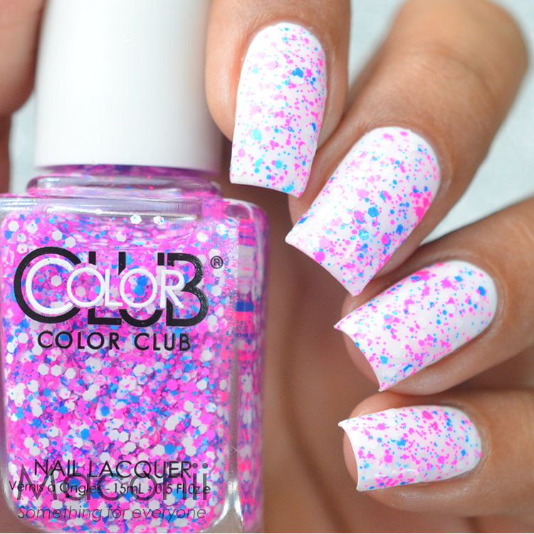 Color Club - Poptastic Remix Collection Nail Polish 15ml / 0.5oz (Neon Glitter) - Picture 12 of 13