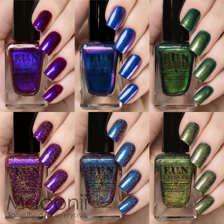 F.U.N Lacquer - Christmas 2015 [LE] - Holographic & Duo Chrome