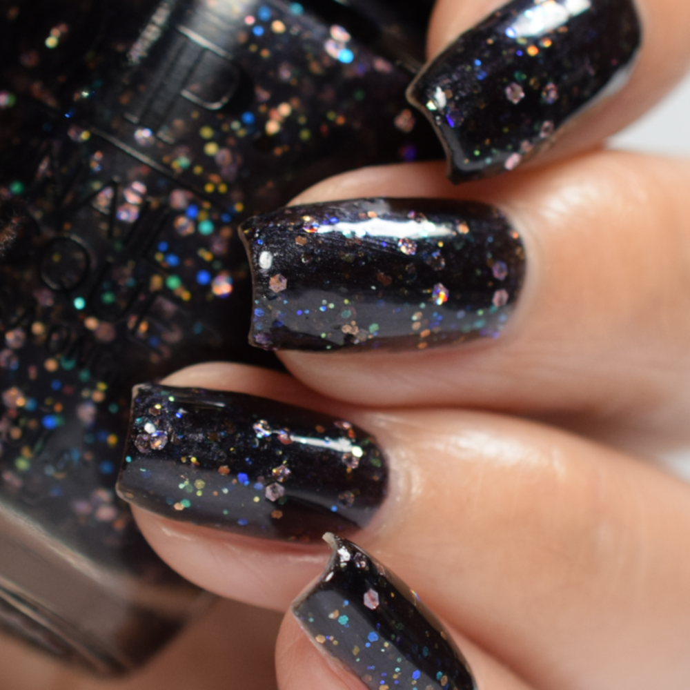 Opi black glitter nail polish deals