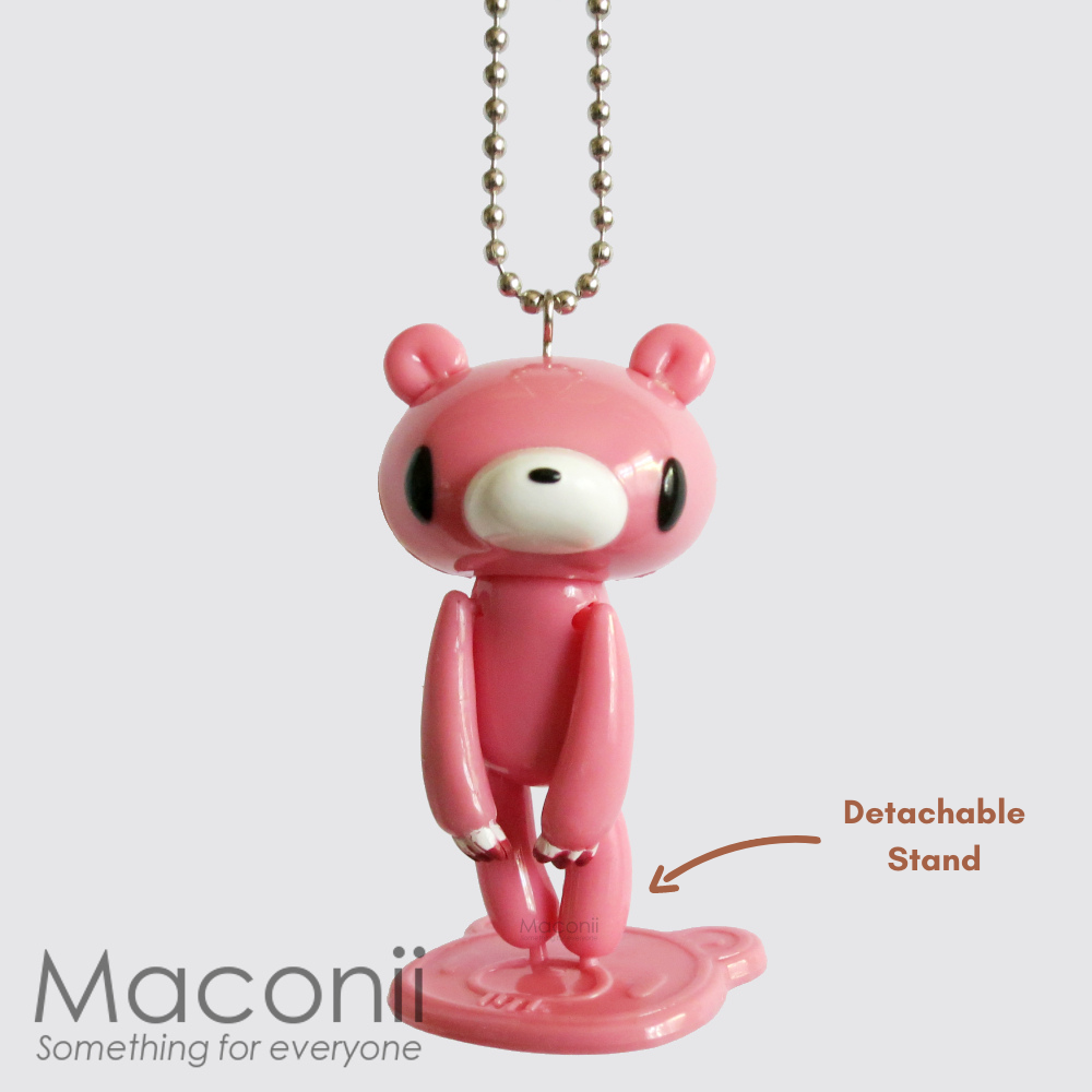 Gloomy Bear Keyring Stand Pink