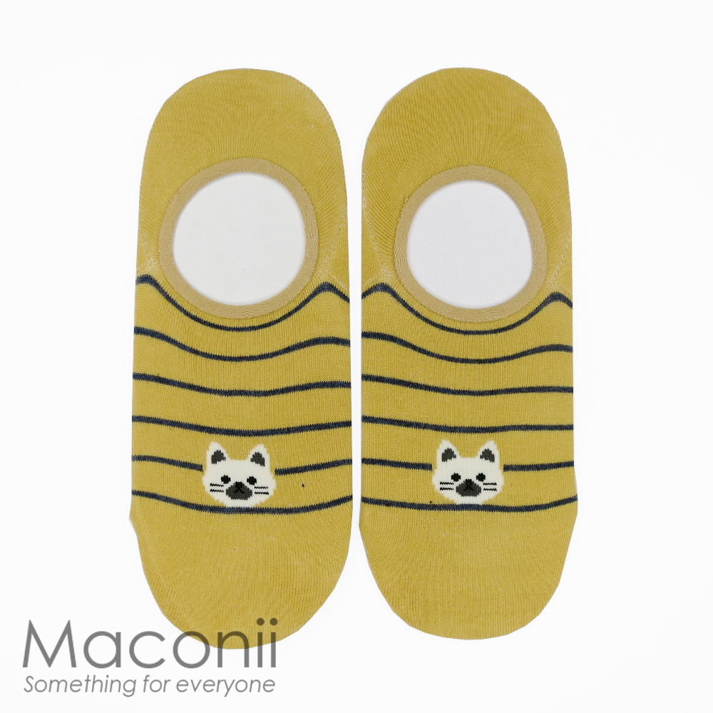Socks - Yellow Cat Emoji - Tootsies