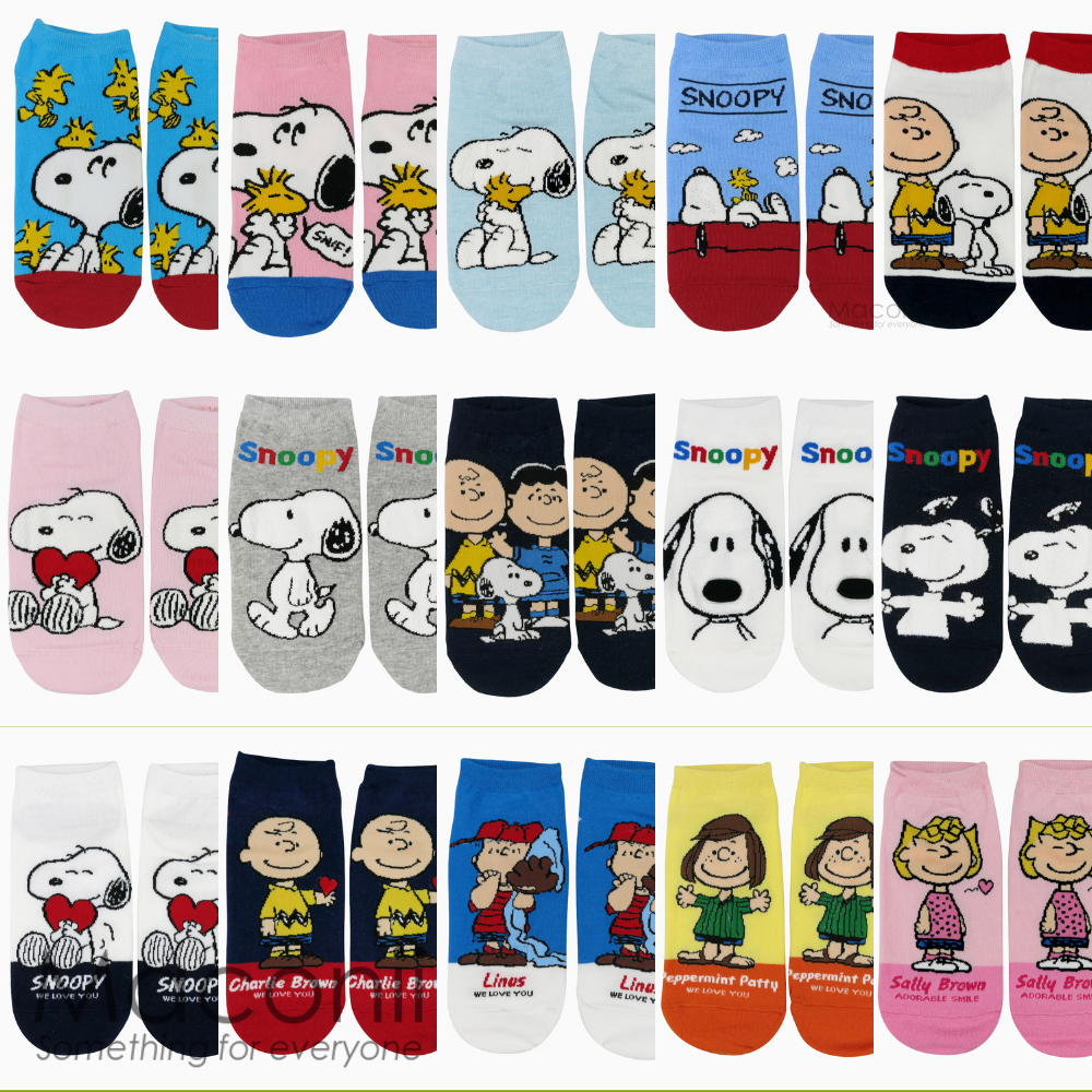 Ankle Socks Snoopy Options 2 Peanuts Woodstock Bird Lucy Charlie