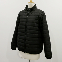 Short Puffer Jacket - Black - S